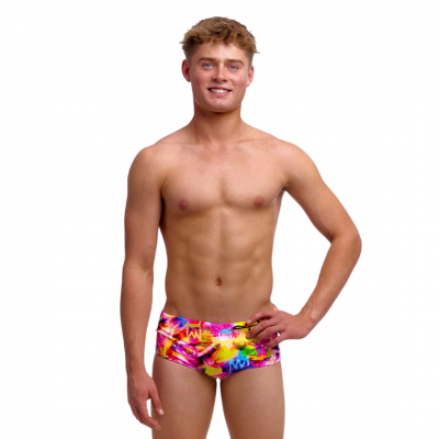 Дитячі плавки Funky Trunks Boy's Sidewinder Trunks Tag Her (FTS015B72323) розмір 28 (12-13 років) різнокольорові