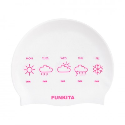 Шапочка для плавання Funkita Silicone Swimming Cap Swim Week (FS997203400) біла