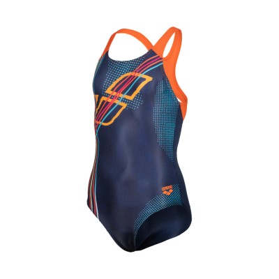 Дитячій купальник Arena Girl's Swimsuit Swim Pro Back (005084-730) темно-синій розмір 8-9 років