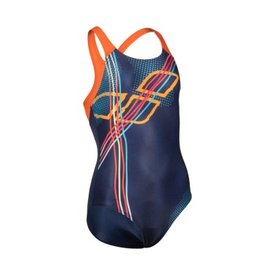 Дитячій купальник Arena Girl's Swimsuit Swim Pro Back (005084-730) темно-синій розмір 8-9 років