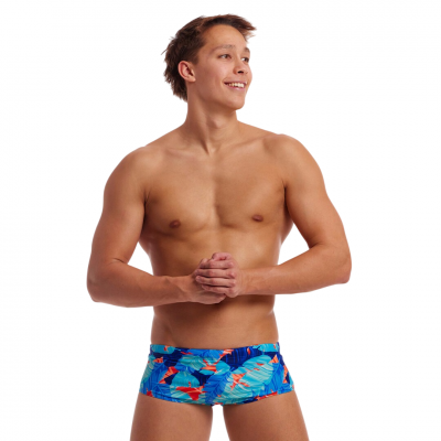 Чоловічі плавки Funky Trunks Men's Sidewinder Trunks Lotsa Leaves (FTS015M72080) розмір 30 блакитні
