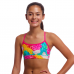 Дитячій топ для плавання Funkita Girl's Swim Crop Top Cloudy Colours (FKS065G72077) розмір 10 рожевий