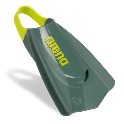 Ласты для плавания короткие с открытой пяткой Arena POWERFIN PRO II (006151-210) зеленые, размер 42-43
