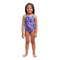 Дитячий купальник для плавання Funkita Toddler Girl's Printed One Piece Birds Gone Wild (FKS022G7188106) на 6 років блакитний