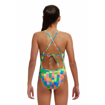 Детский спортивный купальник Funkita Girl's Blocked Dotty Tie Me Tight One Piece (FKS036G71801) размер 14 Желтый