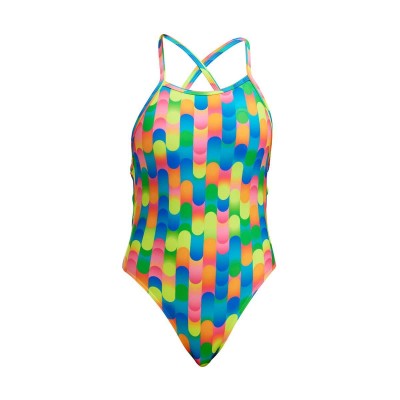 Детский спортивный купальник Funkita Girl's Blocked Dotty Tie Me Tight One Piece (FKS036G71801) размер 14 Желтый