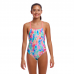 Дитячий спортивний купальник Funkita Girl's Tie Me Tight One Piece Tickle Pink (FKS036G72155) розмір 12 рожевий пір'я