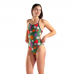 Жіночий спортивний купальник для плавання Arena SWIMSUIT TIE BACK (010172-670) розмір 38, зелений