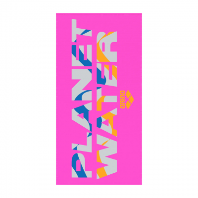 Полотенце махровое Arena Printed Towel Shoking Pink (009050-950) розовое, размер 160х80 см