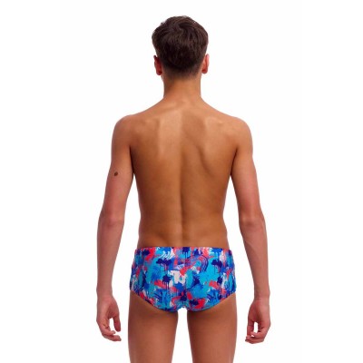 Дитячі плавки Funky Trunks Boy's Sidewinder Trunks Messy Messy Messy (FTS015B72252) розмір 24 (8-9 років) блакитні