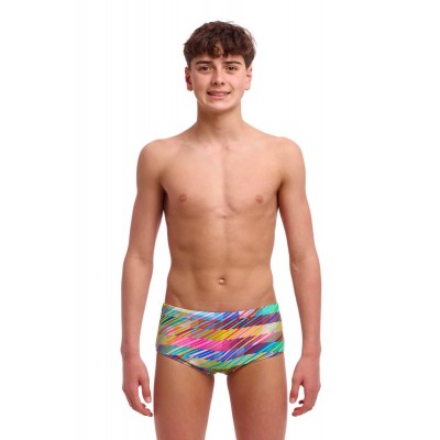 Дитячі плавки Funky Trunks Boy's Sidewinder Trunks Static Stack (FTS015B72069) розмір 26 (10-11 років)
