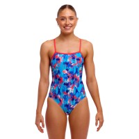 Жіночий купальник Funkita Ladies Single Strap One Piece Messy Messy Messy (FKS030L72252) розмір 12 синій