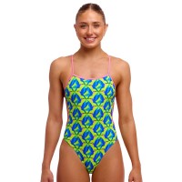 Жіночий купальник для плавання Funkita Ladies Twisted One Piece Tweety Sweet (FKS038L72225) розмір 10 з калібрі