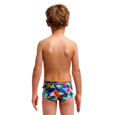 Дитячі плавки Funky Trunks Toddler Boy's Printed Trunks Palm Prism (FTS002B72297) розмір (5 років) сині