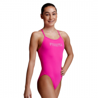 Дитячий купальник Funkita Girl's Single Strap One Piece Candy (FKS030G02597) рожевий розмір 14 (14-15 років)