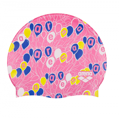Дитяча шапочка Arena PRINT JR (94171-250) синьо-біла, на 6-12 років