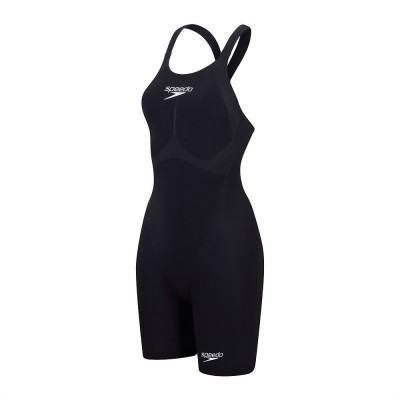 Стартовый женский гидрак для плавания Speedo Womens Fastskin LZR Pure Valor 2.0 Openback Kneeskin с открытой спиной (8-158590001) чорный размер 26