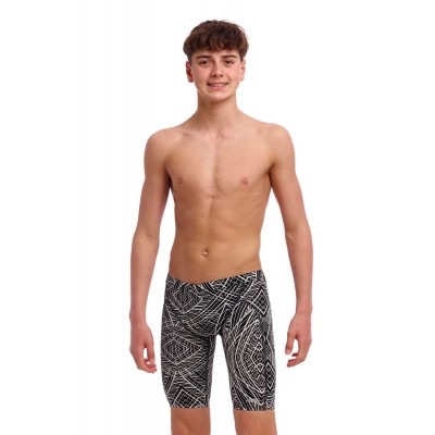 Плавки довгі джамери для плаванння Funky Trunks Boy's Space Signals Training Jammers (FTS003B72097) розмір 26 (10-11 років) чорні