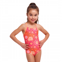 Дитячий купальник для плавання Funkita Toddler Girl's Printed One Piece Ahelhe (FKS022G7200305) на 5 років помаранчовий