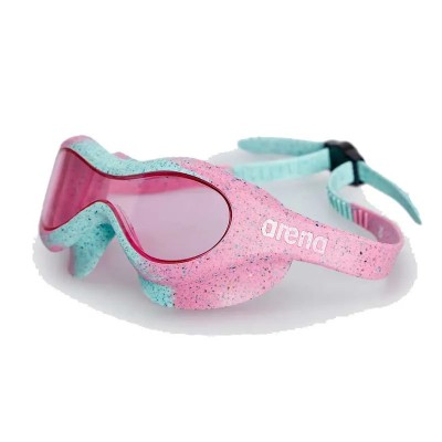 Дитячі окуляри для плавання Arena SPIDER KIDS MASK (004287-902) рожеві з рожевими лінзами 2-5 років