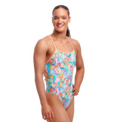 Жіночий купальник Funkita Ladies Tie Me Tight One Piece Birdsville (FKS036L71880) розмір 12 блакитний