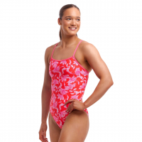 Жіночий купальник Funkita Ladies Single Strap One Piece Fire Flyer (FKS030L71888) розмір 8 рожевий