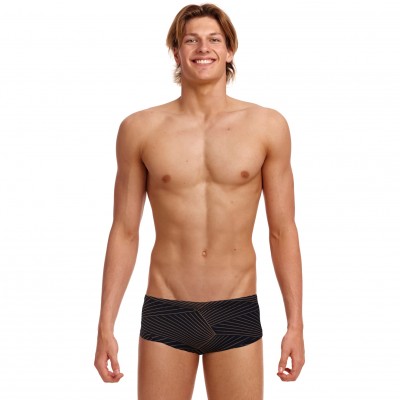 Чоловічі плавки Funky Trunks Men's Sidewinder Trunks Gold Weaver (FTS015M71943) розмір 36 чорні
