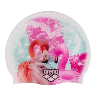 Шапочка для плавания Arena HD CAP (005572-224) белая из фламинго Шапочка для плавания Arena HD CAP (005572-224) белая из фламинго