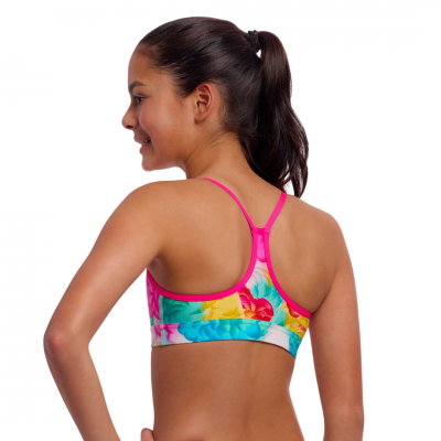 Дитячій топ для плавання Funkita Girl's Swim Crop Top Cloudy Colours (FKS065G72077) розмір 12 рожевий
