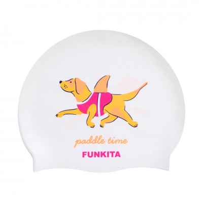 Шапочка для плавання Funkita Silicone Swimming Cap Paddle Time (FS9972123) біла