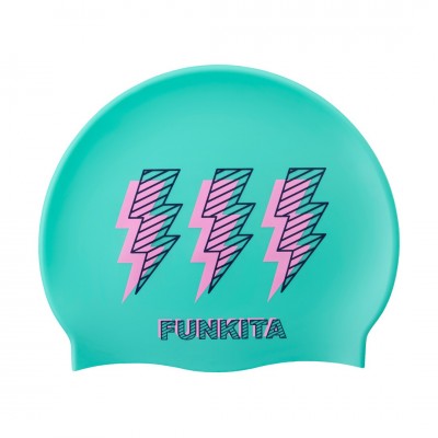 Шапочка для плавання Funkita Silicone Swimming Cap Zip Zap (FS997208900) блакитна