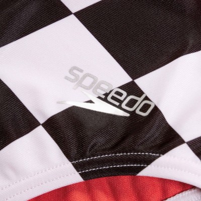 Жіночий купальник Speedo Allover Digital Tie Back Swimsuit (8-1284116620) розмір 32 білий