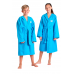 Дитячій халат з мікрофібри унісекс Arena ZEAL JUNIOR ROBE (009042-810) 12-13 років блакитний