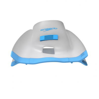 Ласти для плавання короткі із відкритою п'ятою Speedo DMC Elite FIN (8-00536201653) біло-блакитні розмір 40-42 (M-L)