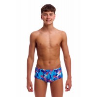 Детские плавки Funky Trunks Boy's Sidewinder Trunks Messy Messy Messy (FTS015B72252) размер 26 (10-11 лет) голубые
