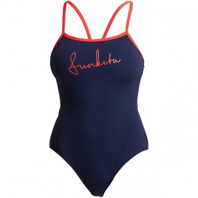 Жіночий купальник Funkita Ladies Single Strap One Piece Ocean Fire (FKS030L02324) розмір 6 синій