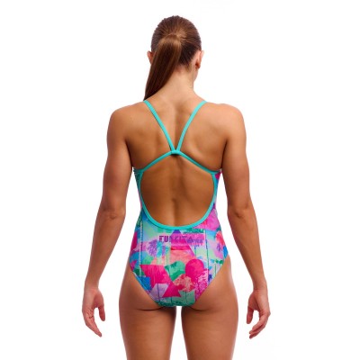 Жіночий купальник Funkita Ladies Single Strap One Piece Snap That (FKS030L72178) розмір 8 рожевий Жіночий купальник Funkita Ladies Single Strap One Piece Snap That (FKS030L72178) розмір 8 рожевий