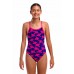 Дитячій купальник для плавання Funkita Girl's Single Strap One Piece Pinky Palms (FKS030G72228) розмір 8 з пальмами