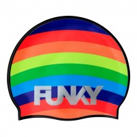 Шапочка для плавання Funky Silicone Swimming Cap Rainbowie (FYG017N7229200) з веселкою