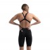 Стартовый женский гидрак для плавания Speedo Womens Fastskin LZR Pure Valor 2.0 Openback Kneeskin с открытой спиной (8-158590001) чорный размер 25