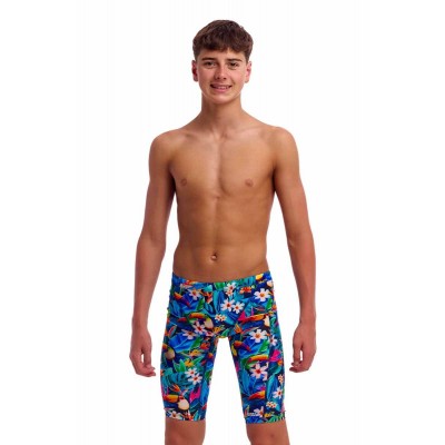 Плавки довгі джамери для плаванння Funky Trunks Boy's Birdie Wordie Training Jammers (FTS003B72248) розмір 24 (8-9 років) з туканами