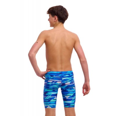 Плавки довгі джамери для плаванння Funky Trunks Boy's Pace Racer Training Jammers (FTS003B72071) розмір 24 (8-9 років) сині