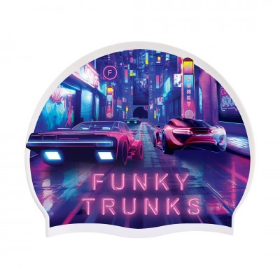 Шапочка для плавання Funky Trunks Silicone Swimming Cap Cyber City (FT997199500 ) мультиколор