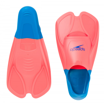 Короткі ласти для плавання із закритою п'ятою SPEEDO TRAINING FIN ORANGE-BLUE (8-08841F960) розмір 42-43
