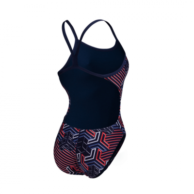 Жіночий спортивний купальник Arena Kikko Pro Challenge Back Swimsuit (005902-417) розмір 42 синій
