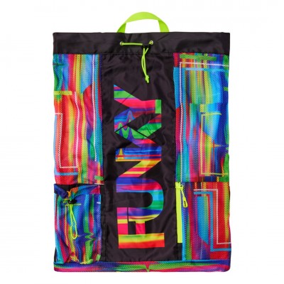 Сітка-рюкзак Funky Gear Up Mesh Backpack The Glitch (FYG011N72079) 64см x 47см чорна