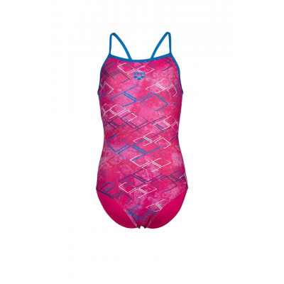 Дитячій купальник Arena Girl's Daly Swimsuit Light Drop Back (003294-980) рожевий розмір 10-11 років
