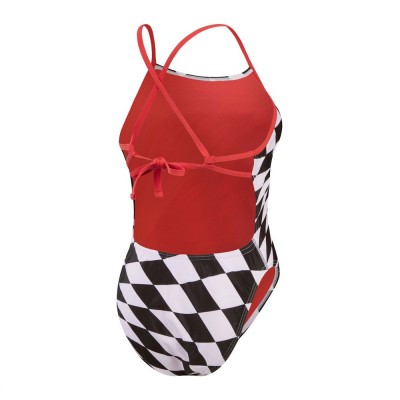 Жіночий купальник Speedo Allover Digital Tie Back Swimsuit (8-1284116620) розмір 34 білий