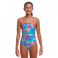 Дитячій купальник Funkita Girl's Strapped In One Piece Dudette (FKS034G72153) розмір 14 рожевий
