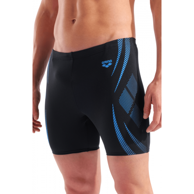 Мужские черные плавки для плавания Arena POSEIDONIA SWIM MID JAMMER (009091-508) размер 105 черные